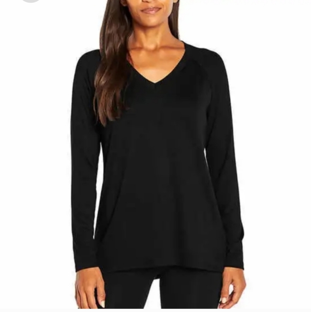 Banana Republic Ladies' Long SleeveV-Neck Top XXL black nwt